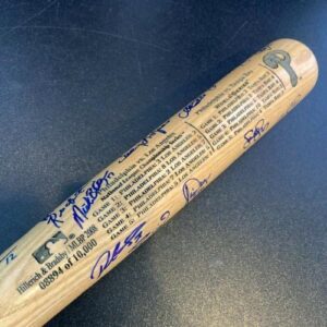 2008 Philadelphia Phillies World Series Champs Team Signed W.S. Bat JSA COA - Autographed MLB Bats