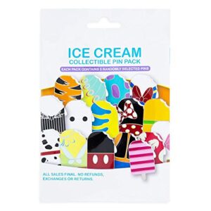 Disney 5 Piece Random Assorted Mystery Pin Pack Ice Cream Bars