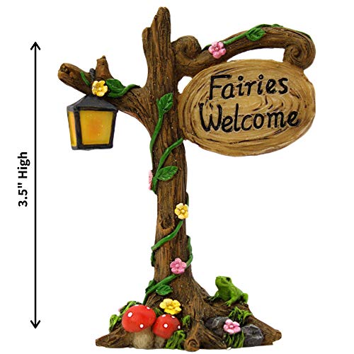 PRETMANNS Fairy Garden House Kit – Fairy Garden Accessories – Fairy Houses for Gardens Outdoor - Fairy House Kit with Fairies for Fairy Garden – Fairy House 7" High - Fairy Garden Kit 4 Pieces