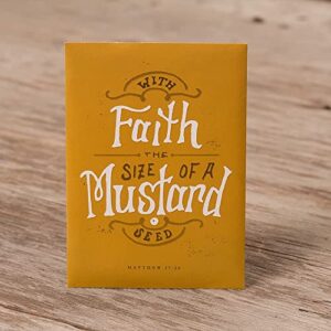 Bentley Seeds with Faith Pre Filled Giant Curled India Seed Packets - 25 Individual Mustard Seed Packs - Ideal for Party Favors - Non-GMO - Eco-Friendly Spring to Fall Gift - Outdoor Garden Seeds