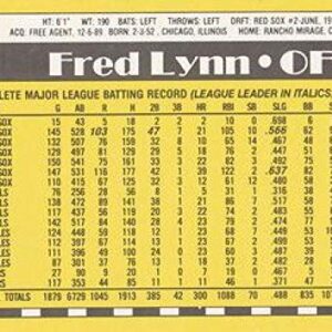 1990 Topps Traded #62T Fred Lynn San Diego Padres MLB Baseball Card NM-MT