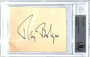 ray bolger”scarecrow” wizard of oz signed autographed cut beckett bas slabbed