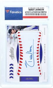 randy johnson arizona diamondbacks autographed 2020 panini absolute #bms-ra #8/25 trading card – mlb autographed baseball cards