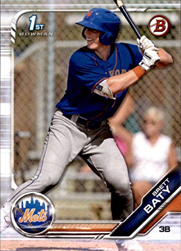 2019 Bowman Draft Baseball #BD-39 Brett Baty New York Mets Official MLB Trading Card produced by Topps