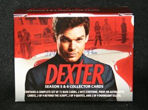 2015 breygent dexter seasons 5 and 6 trading cards complete set of 72 base cards factory sealed with box