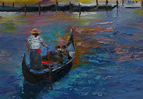 SOLD Santa Maria Cathedral, Venice - Grand Canal by internationally renown painter Yary Dluhos