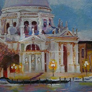 SOLD Santa Maria Cathedral, Venice - Grand Canal by internationally renown painter Yary Dluhos