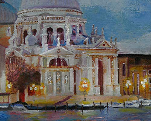 SOLD Santa Maria Cathedral, Venice - Grand Canal by internationally renown painter Yary Dluhos