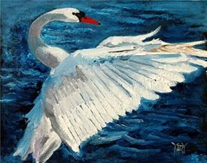 the return, swan by internationally renowned artist yary dluhos