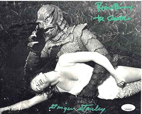 Ricou Browning & Ginger Stanley signed 8x10 Photo Creature from the Black Lagoon Autograph JSA Witness