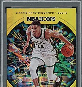 Giannis Antetokounmpo 2019 Panini Hoops High Voltage Card #11 PSA 9