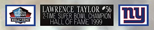 Lawrence Taylor Autographed White New York Jersey - Beautifully Matted and Framed - Hand Signed By Taylor and Certified Authentic by JSA - Includes Certificate of Authenticity