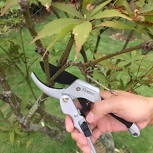 gonicc 8" Professional SK-5 Steel Blade Sharp Anvil Pruning Shears (GPPS-1001),Less effort. Pruning Scissors, Bonsai Cutters