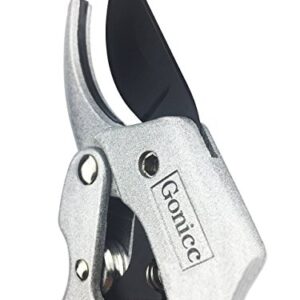 gonicc 8" Professional SK-5 Steel Blade Sharp Anvil Pruning Shears (GPPS-1001),Less effort. Pruning Scissors, Bonsai Cutters