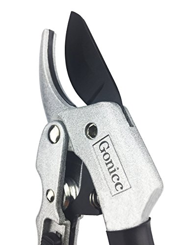 gonicc 8" Professional SK-5 Steel Blade Sharp Anvil Pruning Shears (GPPS-1001),Less effort. Pruning Scissors, Bonsai Cutters