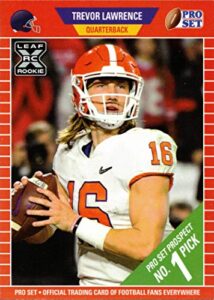 2021 pro set football #ps1 trevor lawrence rookie card