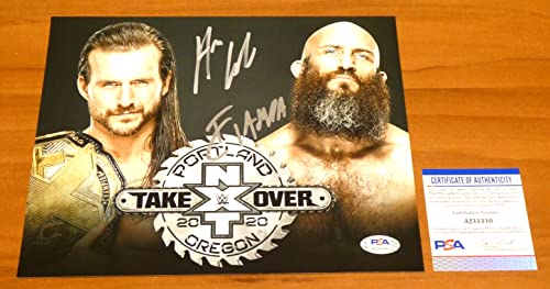 Tommaso Ciampa Adam Cole Signed 8x10 Pro Wrestling Photo with PSA COA