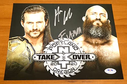 Tommaso Ciampa Adam Cole Signed 8x10 Pro Wrestling Photo with PSA COA