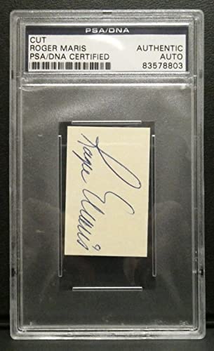 Roger Maris Signed Autograph Cut PSA/DNA Certified Authentic and Slabbed