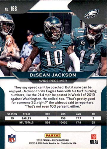 Football NFL 2020 Panini Prizm #168 DeSean Jackson NM Near Mint Eagles