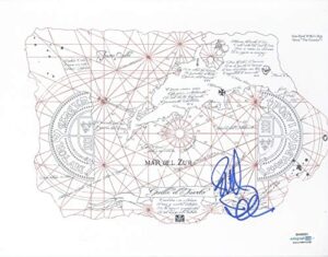 richard donner signed 8.5×11 the goonies one-eyed willy’s map acoa coa