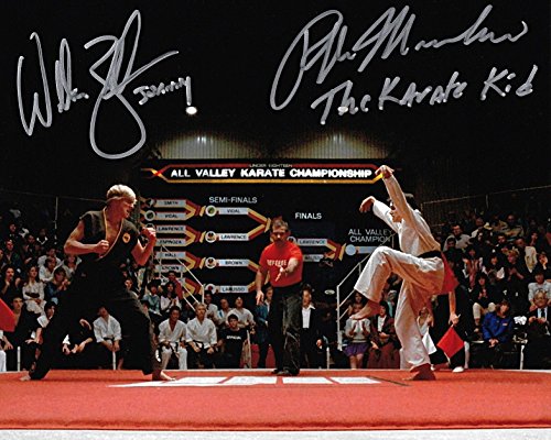 Ralph Macchio & William Zabka Karate Kid signed reprint photo Cobra Kai RP