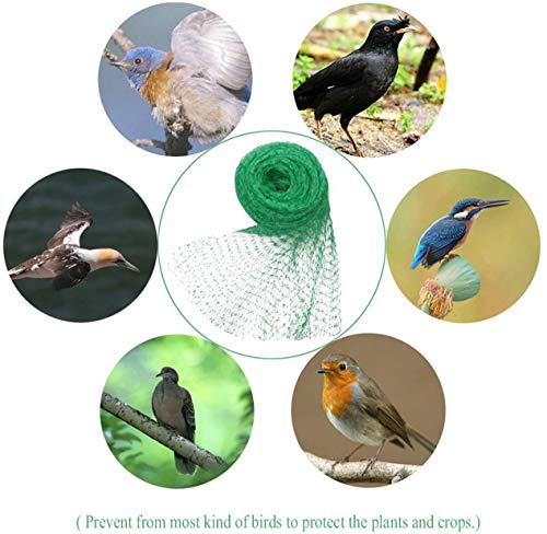 Bird Netting for Garden Protect Vegetable Plants and Fruit Trees, Garden Net Doesn't Tangle and Reusable Fencing Protect Fruit Vegetables from Birds,Deer,Squirrels and Other Animals