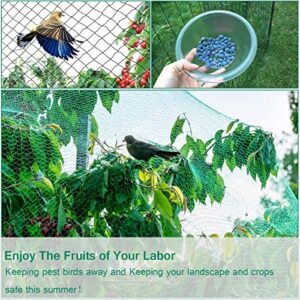 Bird Netting for Garden Protect Vegetable Plants and Fruit Trees, Garden Net Doesn't Tangle and Reusable Fencing Protect Fruit Vegetables from Birds,Deer,Squirrels and Other Animals