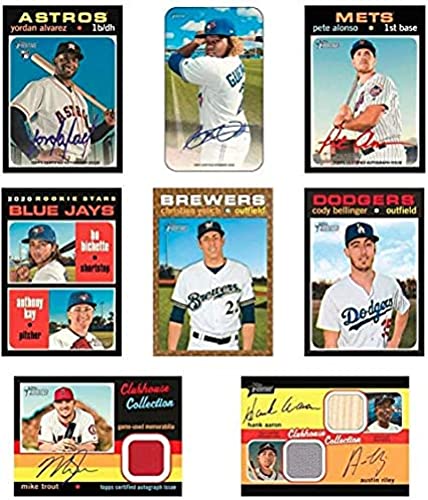 2020 Topps Heritage Baseball Factory Sealed Hobby MLB Box in classic 1971 Design 24 Packs 9 Cards Per Pack. See photo for some great possible hits Possible to be a Hot Box with a Chrome Card in every pack Amazing hits are possible. Possible Real One Autog