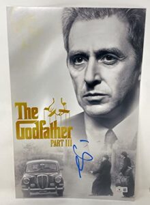 al pacino signed autograph the godfather part iii 11×17 movie poster beckett coa