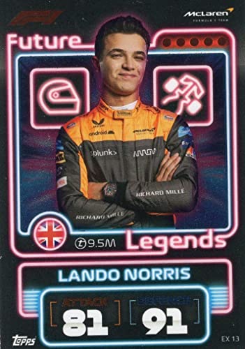 Topps 2022 Formula 1 Racing FUTURE LEGENDS Turbo Attax Sealed MEGA Tin with Mick Schumacher and Lando Norris Exclusive Cards and 4 Limited Editions