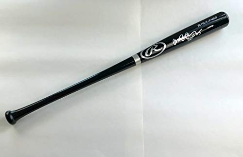 Ryne Sandberg Chicago Cubs Signed Autographed Black Rawlings Baseball Bat with JSA COA