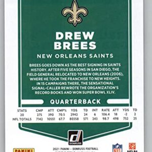 2021 Donruss #93 Drew Brees New Orleans Saints NFL Football Card NM-MT