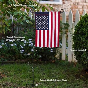 Sports Flags Pennants Company Garden Flag Stand Pole Holder and Rubber Stopper Set
