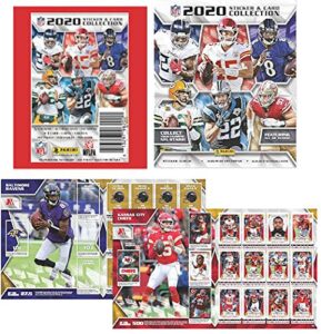 2020 panini nfl football sticker collection starter kit (20 packs & 1 album)