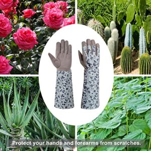 KAYGO Garden gloves women, KG129LG, For Every Beautiful Women and Her Lovely long gardening gloves(Large_Long Forearm)