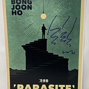 Bong Joon-ho Signed Autographed Parasite Movie Poster 12x18 Director Beckett COA