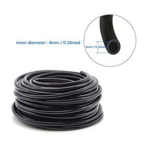 Flantor Drip Irrigation Kit, Garden Irrigation System 1/4" Blank Distribution Tubing Watering Drip Kit/DIY Saving Water Automatic Watering System for Garden, Greenhouse, Flower Bed, Patio, Lawn