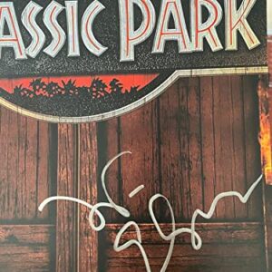 Jeff Goldblum & Laura Dern Signed Jurassic Park 11x17 Movie Poster Beckett COA