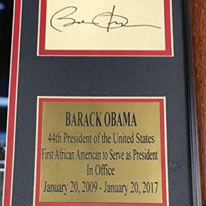 BARACK OBAMA Autographed Facsimile Reprint Framed 8x10 Photo 44TH PRESIDENT USA