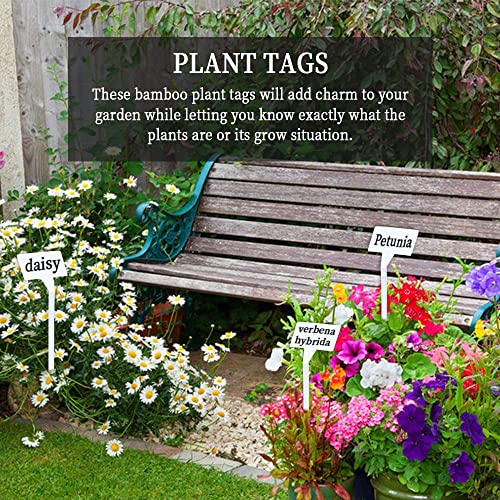 Outdoor Tall Plant Labels,40Pcs Plastic Plant Labels Large Waterproof Plastic Plant T-Type Tags Nursery Garden Markers for Vegetables Herb Flower Greenhouse(11.8inch Long)