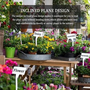 Outdoor Tall Plant Labels,40Pcs Plastic Plant Labels Large Waterproof Plastic Plant T-Type Tags Nursery Garden Markers for Vegetables Herb Flower Greenhouse(11.8inch Long)