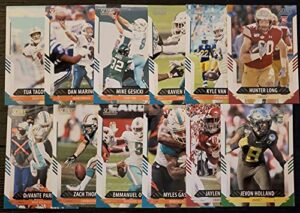 2021 panini score football miami dolphins team set 12 cards w/drafted rookies jaylen waddle