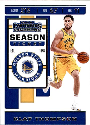 2019-20 Panini Contenders Basketball #62 Klay Thompson Golden State Warriors Basketball Card