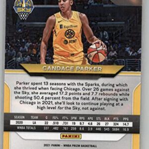 2021 Panini Prizm WNBA #76 Candace Parker Chicago Sky Official Basketball Trading Card in Raw (NM or Better) Condition