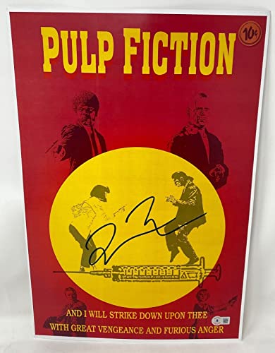 Quentin Tarantino Signed Autographed Pulp Fiction 12x18 Movie Poster Beckett COA