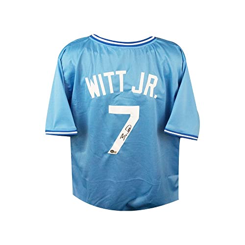 Bobby Witt Jr Autographed Kansas City Custom Baseball Jersey - BAS