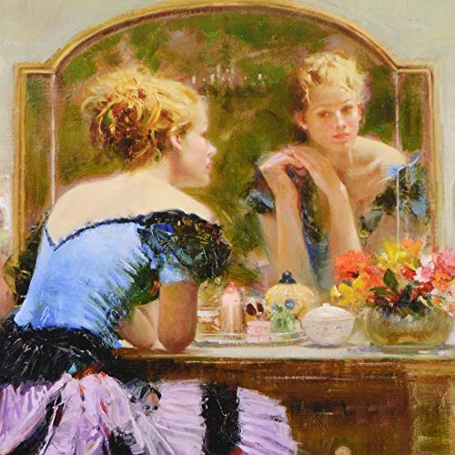 Pino,"By the Mirror", Canvas