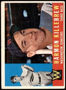 1960 topps # 210 harmon killebrew washington senators (baseball card) good senators