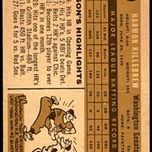 1960 Topps # 210 Harmon Killebrew Washington Senators (Baseball Card) GOOD Senators